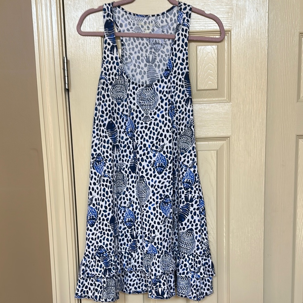 Lilly Pulitzer Evangelia Dress- High Tide Navy Heart and Sole